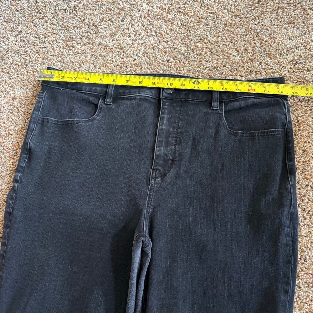 American Eagle Jeans Womens 18 Black Hi Rise Jegging The Dream Jeans Stretch - Picture 5 of 7